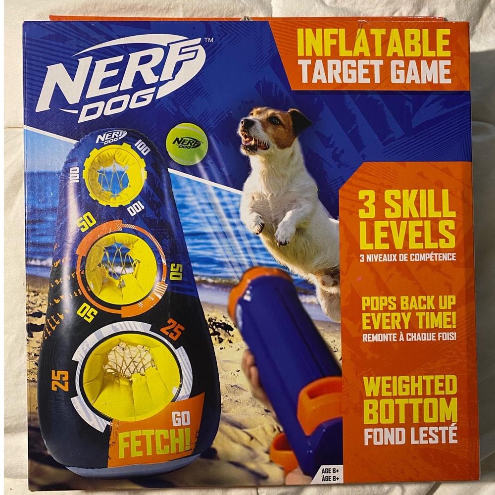 Nerf Dog NIB Inflatable Target Game